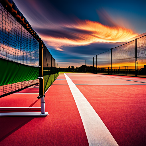 setting up the size of a pickleball net for proper game play. 